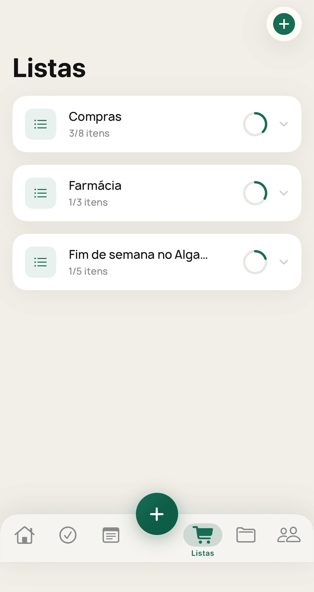 Lists — shared, in real time
